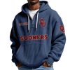 EST 1895 Sooners College Football Half Zip Waffle Hoodie 2