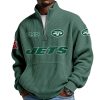 Jets EST 1959 Half Zip Waffle Hoodie 1