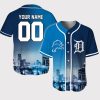 Lions x Tigers Detroit Skyline Personalized Jersey