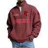 Louisville Est 1912 Waffle Stand Collar Half Zip Sweatshirt 1