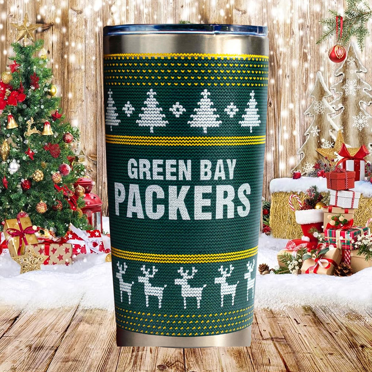Packers Christmas Tumbler