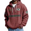 Packers EST 1919 Half Zip Waffle Hoodie 1