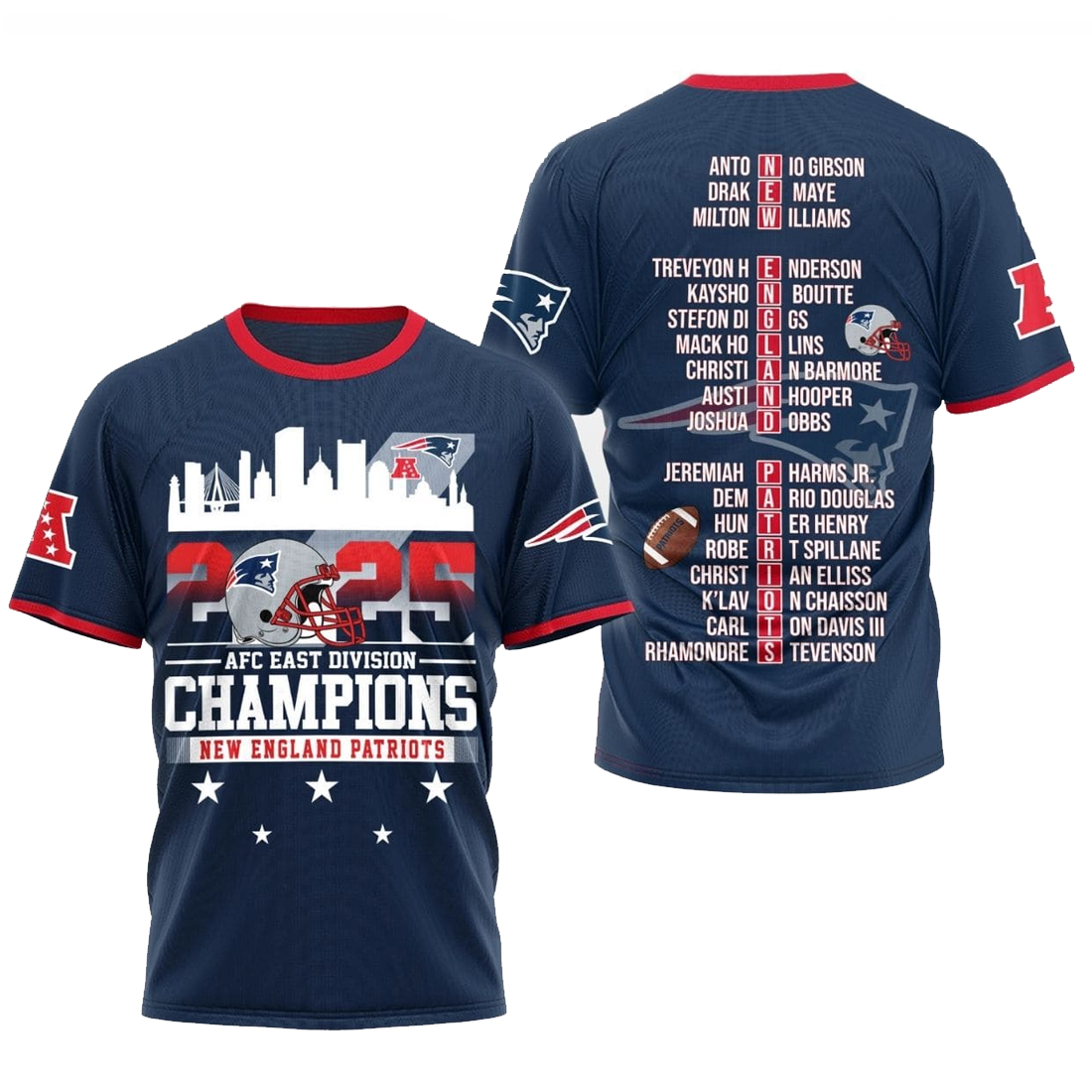 Patriots 2025 AFC East Division Champions Shirt
