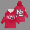 Patriots 2025 Rivalries Storm Blue Blanket Hoodie 2
