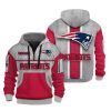 Patriots Personalization 3D Half zip Hoodie