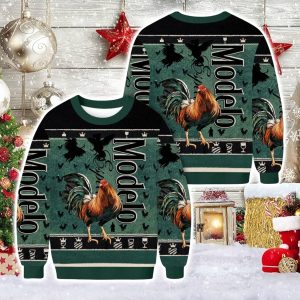 Modelo Rooster Christmas Ugly Sweater