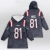 RM 81 New England Football Unisex Blanket Hoodie 2