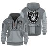Raiders Personalization 3D Half zip Hoodie