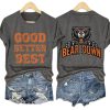 Retro Good Better Best Bear Down Print Shirt 1