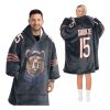 Rome Odunze Chicago Football Unisex Blanket Hoodie