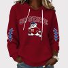 SC State Bulldogs Football Print Waffle Fabric Hoodie