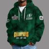 Saskatchewan Roughriders 2025 Grey Cup Champions Waffle Hoodie 1