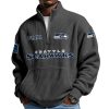 Seahawks EST 1974 Half Zip Waffle Hoodie 1