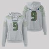 Seahawks Walker III 9 Waffle Hoodie 2