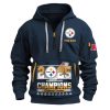 Steelers 2025 AFC North Division Champions Quarter Zip Hoodie 2