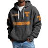 Tennessee EST 1891 College Football Half Zip Waffle Hoodie 2