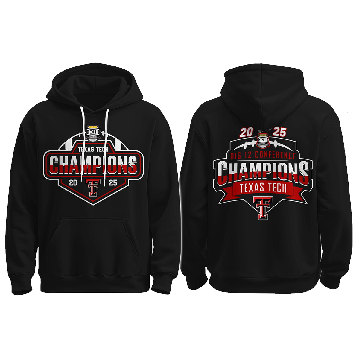 Texas Tech Big 12 Champions 2025 Hoodie