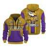 Vikings Personalization 3D Half zip Hoodie