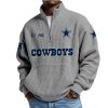 Cowboys EST 1960 Half Zip Waffle Hoodie 2