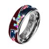 2026 Patriots SB LX Silver Tungsten Ring
