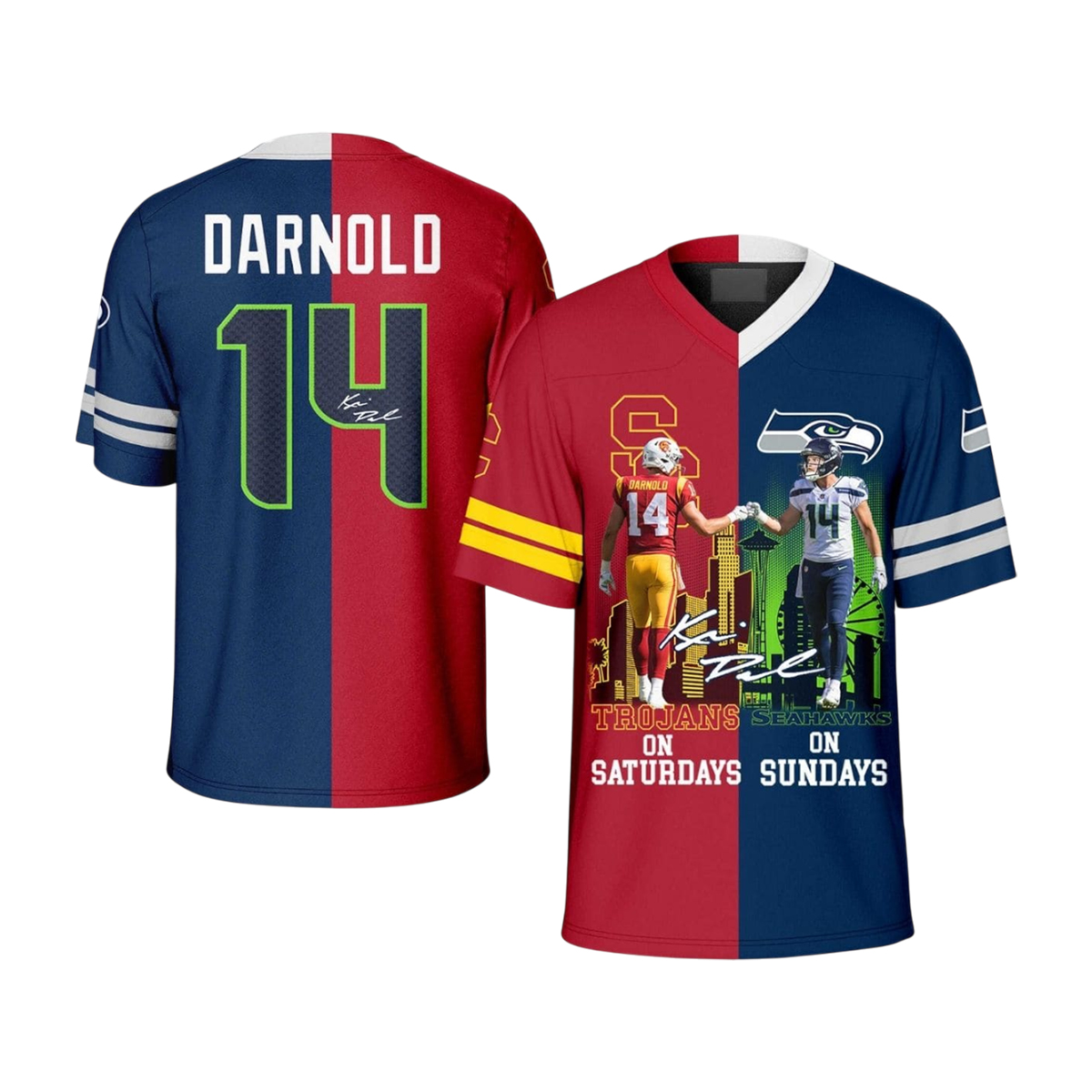Darnold Trojans On Saturday Seahawks On Sundays Jersey