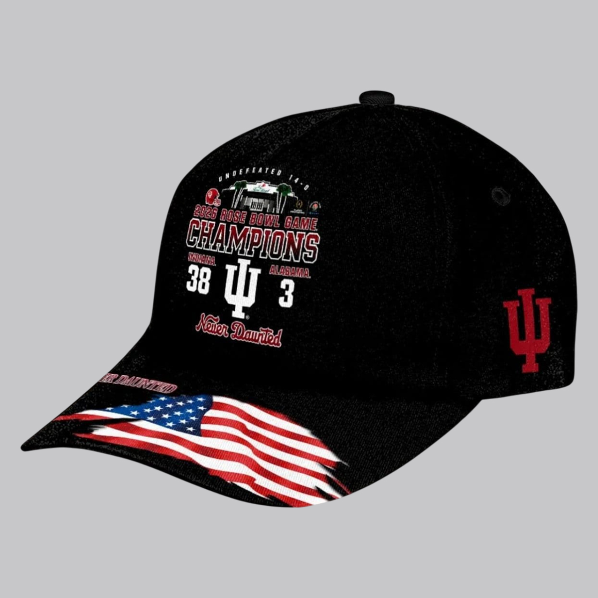 IU 2026 Rose Bowl Champions Never Daunted Classic Cap
