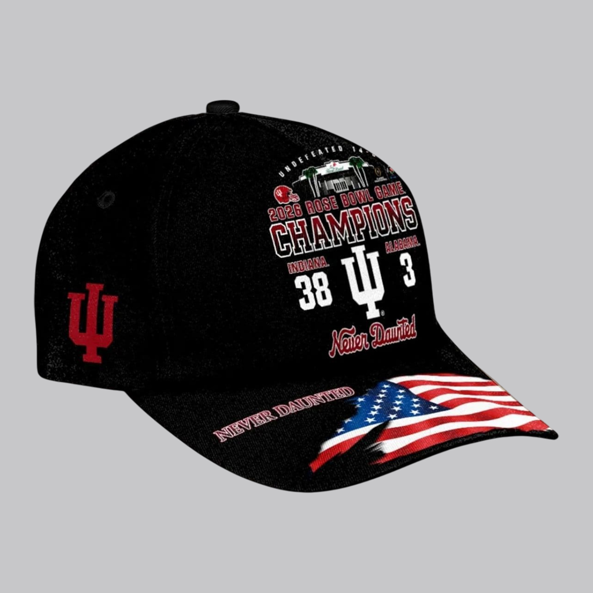 IU 2026 Rose Bowl Champions Never Daunted Classic Cap