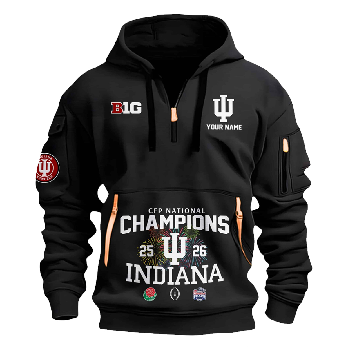 Indiana National Champions Quarter Zip Hoodie 2026