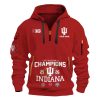 Indiana National Champions Quarter Zip Hoodie 2026 3