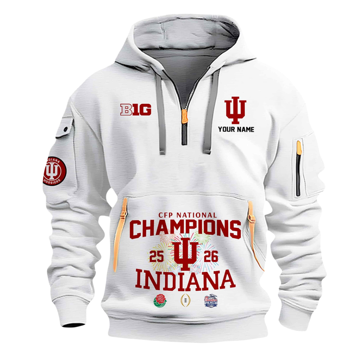 Indiana National Champions Quarter Zip Hoodie 2026