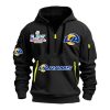LA Rams Bowl 2026 Quarter Zip Hoodie 3