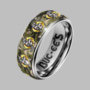 Buc ee's x Army Silver Tungsten Ring