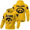 Personalized Hawkeyes Est 1889 Waffle Hoodie 3