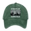 Retro Streets Of Minneapolis Print Baseball Hat 1