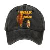 Retro Walk For Peace Monks With Aloka Dog Print Baseball Cap