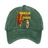 Retro Walk For Peace Monks With Aloka Dog Print Baseball Cap 3