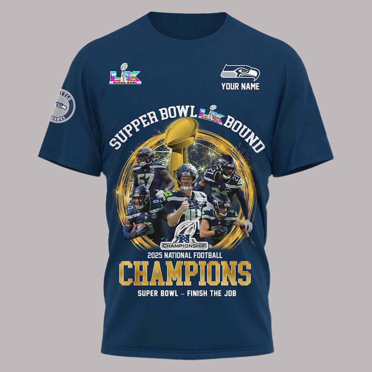 Seahawks 2025 NFC Championship Finish The Job Shirt