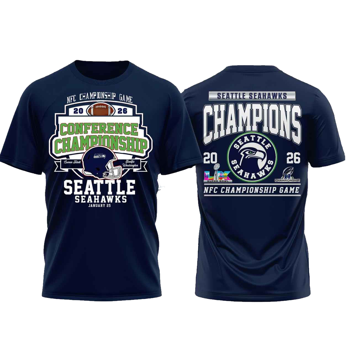Seahawks Football NFC Champions 2026 T-shirt