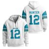 Travis Hunter 12 Jaguars Quarter Zip Waffle Hoodie