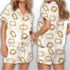 Women's King Cake Silky Satin Pajama Set 1