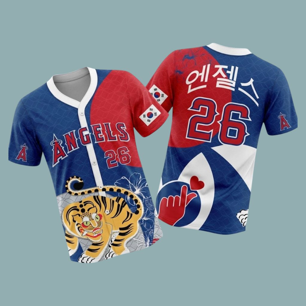 2026 Angels Korean Heritage Night Giveaway Jersey