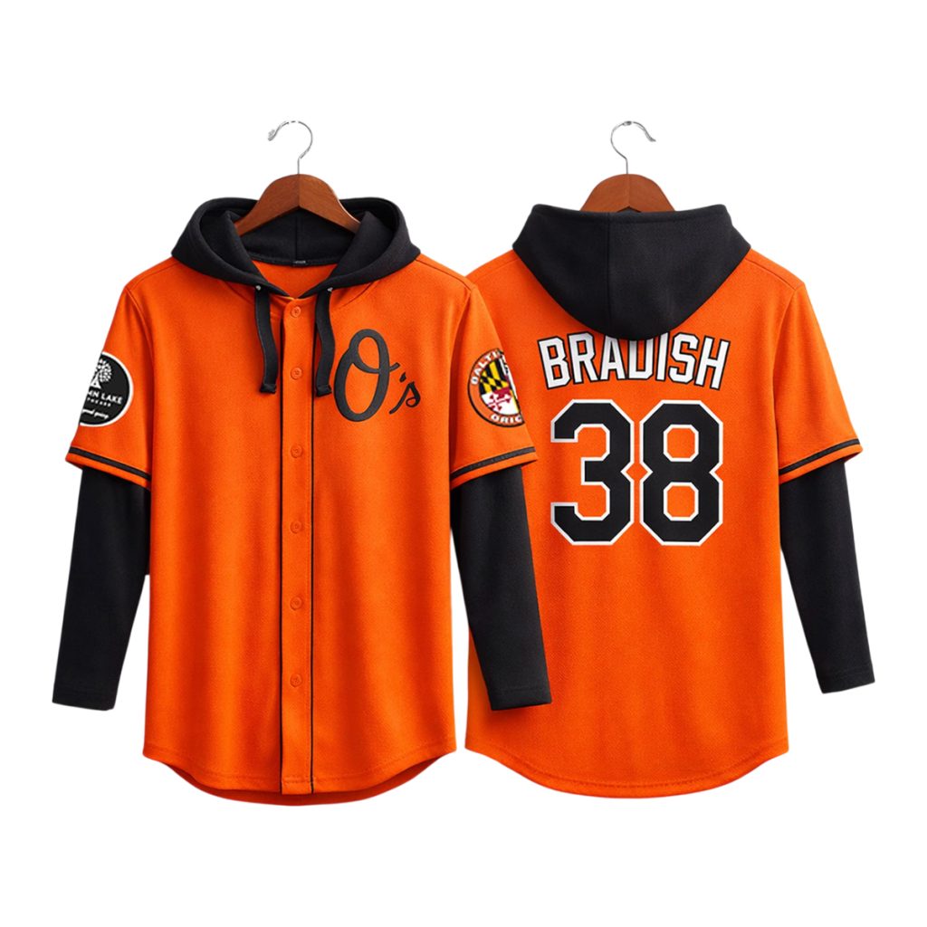 2026 Baltimore Orioles Kyle Bradish Giveaway Jersey Hoodie