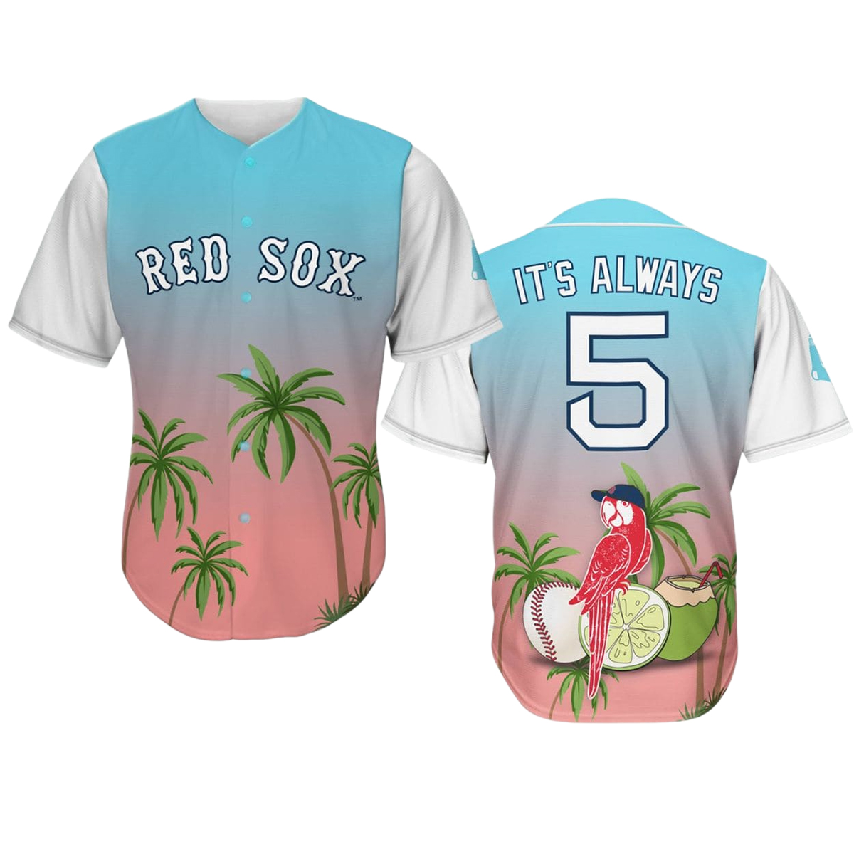 2026 Boston Red Sox Margaritaville Day Giveaway Jersey