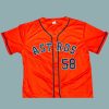 2026 Giveaway Astros Hunter Brown Orange Jersey