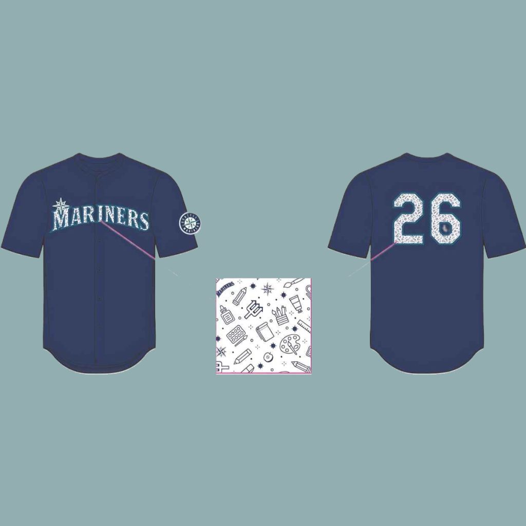 2026 Giveaway Mariners Teacher Appreciation Jersey