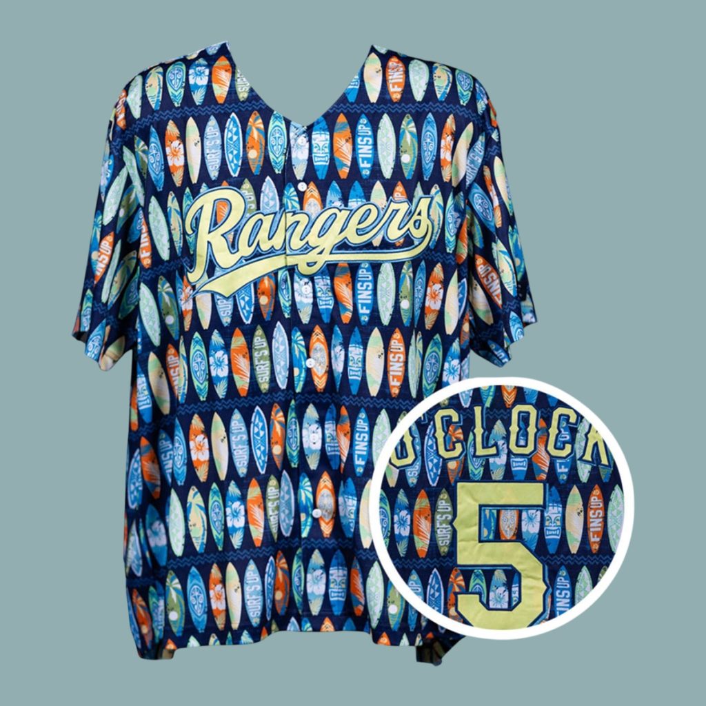 2026 Rangers Margaritaville Giveaway Jersey