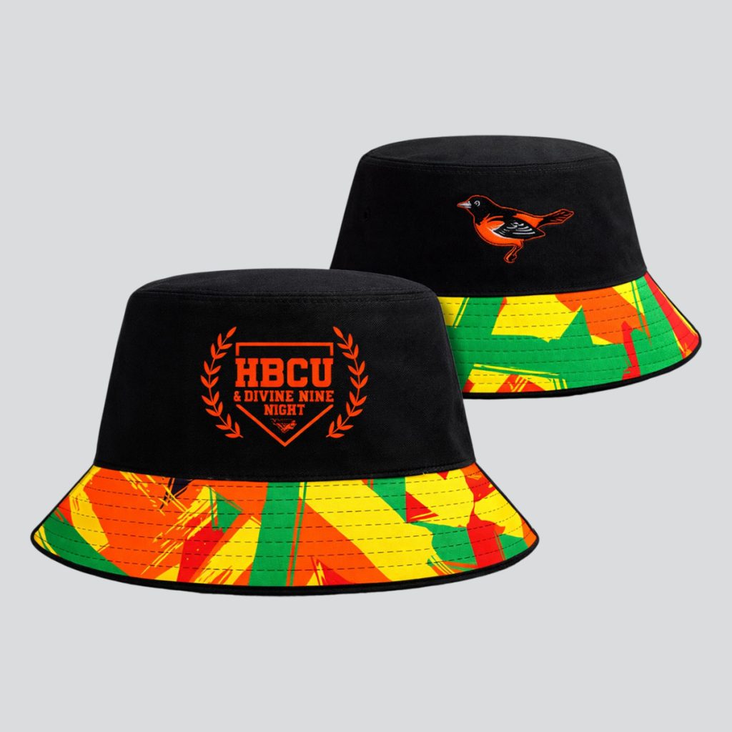 HBCU Divine Nine Night 2026 Orioles Reversible Bucket Hat Giveaway HBCU Divine Nine Night 2026 Orioles Reversible Bucket Hat Giveaway