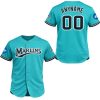 Miami Marlins Teal Throwback Uniforms 2026 Jersey 2