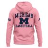 Michigan Men's Basketball Faith Hope Strength 2026 Pink Hoodie 1