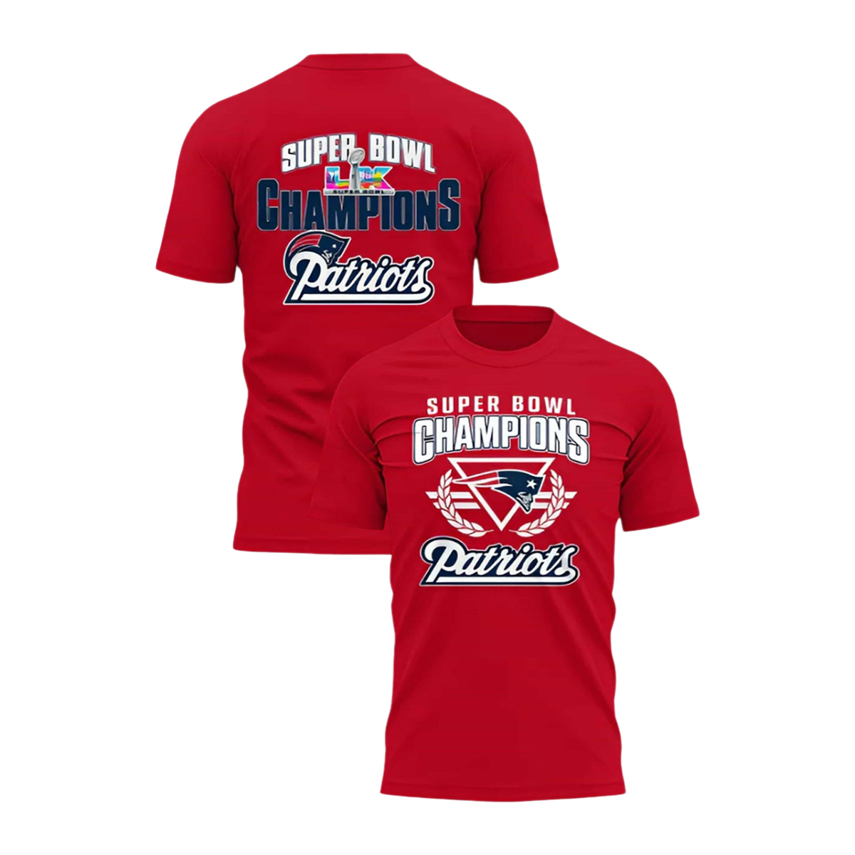 New England Patriots Super Bowl LX 2026 Champions T Shirt